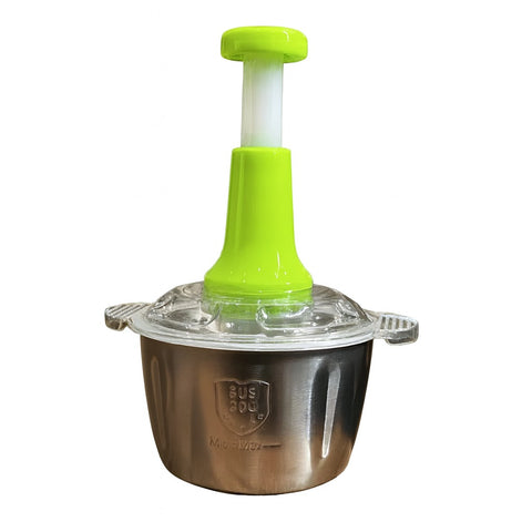 2L Hand Pressing Food Chopper – Stainless Steel Multi-Purpose Cutter