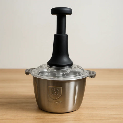 2L Hand Pressing Food Chopper – Stainless Steel Multi-Purpose Cutter