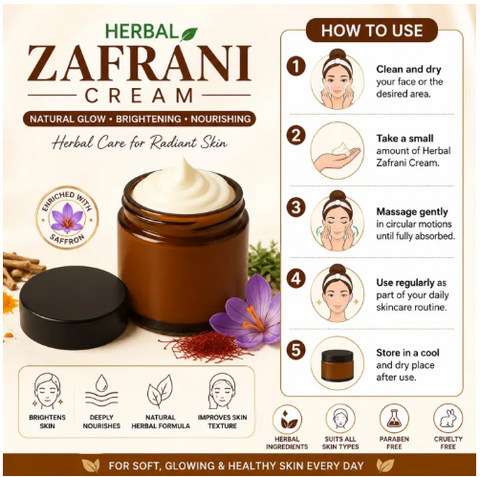 Zafrani Organic Premium Face Whitening Cream (250ml)